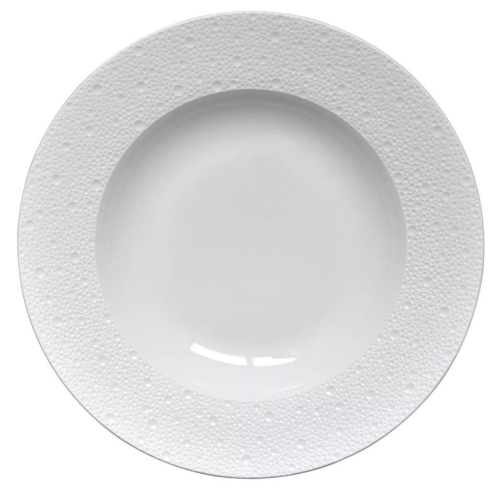 Bernardaud Ecume Large White Rim Serving Bowl, 11.5 inch, $150 Retail